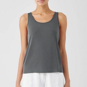 Stretch Silk Jersey Scoop Neck Tank - Size 1X